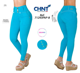 Jeans Levantacola Skinny CHNT 71293PAP-B - Azul