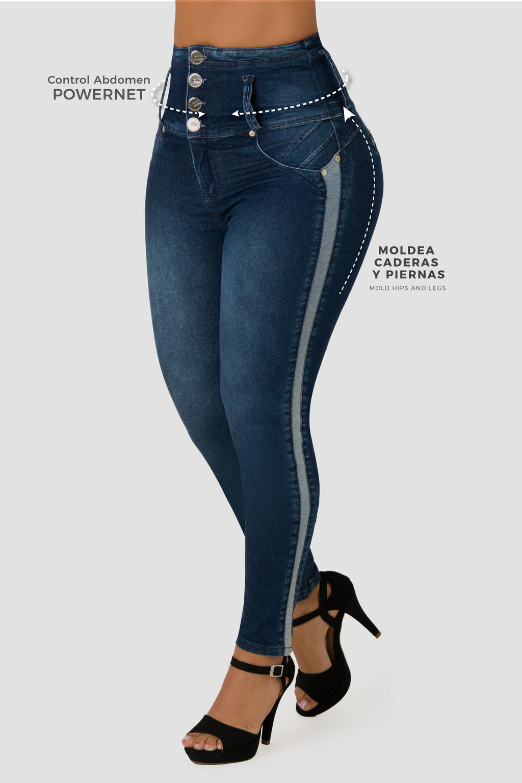 Berfa Jean Control Abdomen Tiro Super Alto 70965TCT-R