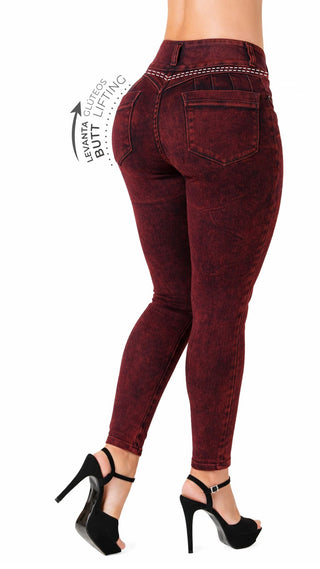 Jeans Levantacola  52761PNT-B - Vinotinto