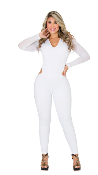 Enterizo Manga Larga 7L1004EPCT-N - Blanco