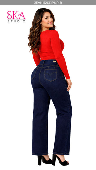 Jeans Clasico Bota Recta 52661PNR-B - Azul