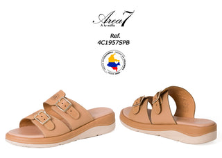 Sandalia Plataforma Bajo 4C1957SPB - Camel