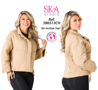Chaqueta Afelpada con Diseño Moderno 5B6513CH - Camel