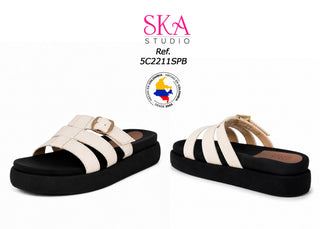 Sandalia Plana 5C2211SPB - Blanco