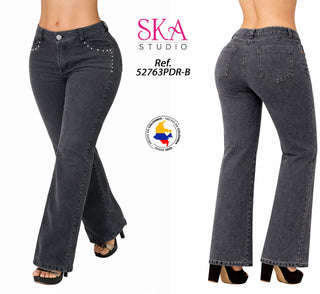 Jeans Rigido Bota Recta 52763PDR-B - Gris