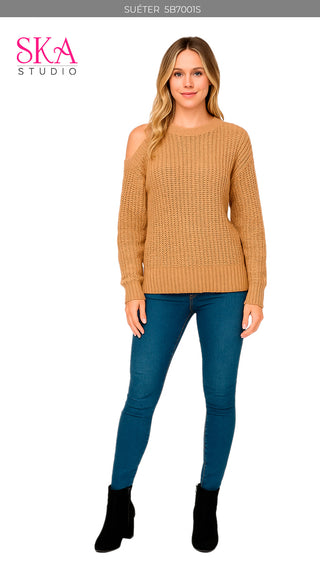Sueter Cuello Redondo 5B7001S - Camel