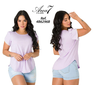 Blusa Casual 4B6296B - Lila