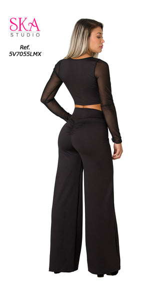 Conjunto Manga Larga 5V7055LMX - Negro