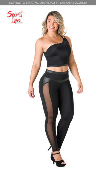 Conjunto Push-Up Control Abdomen 2L975LPCT-N - Negro