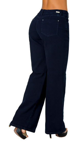 Jeans Rigido Bota recta  52749PDR-B - Azul