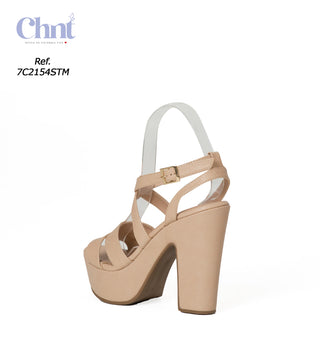Sandalias de Tacón Alto 7C2154STM - Beige