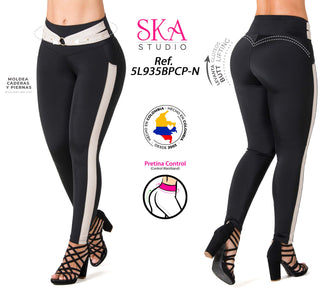 Legging Control Abdomen Con Cinturón 5L935BPCP-N - Negro