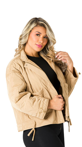 Chaqueta Afelpada con Diseño Moderno 5B6513CH - Camel