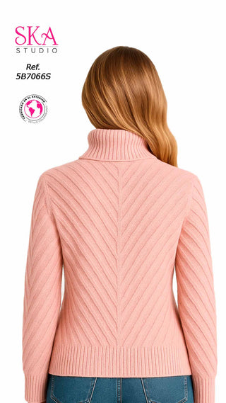Sueter Cuello tortuga 5B7066S - Rosado