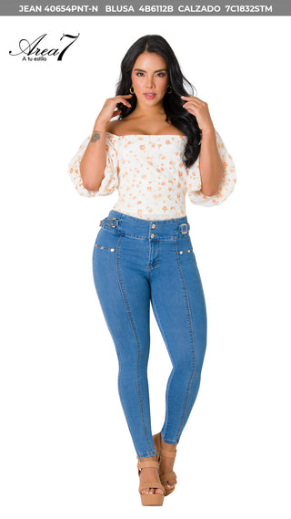 Blusa Cuello Cuadrado 4B6112B - Estampado