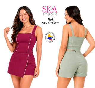 Conjunto Falda Short 5V7119LMN - Verde