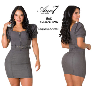 Conjunto Falda Mini 4V6071FAMN - Estampado