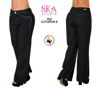 Jeans Rigido Bota Recta 52754PDR-B	 - Negro