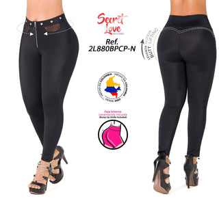Leggings Levanta Cola Secret Love 2L880BPCP-N - Negro