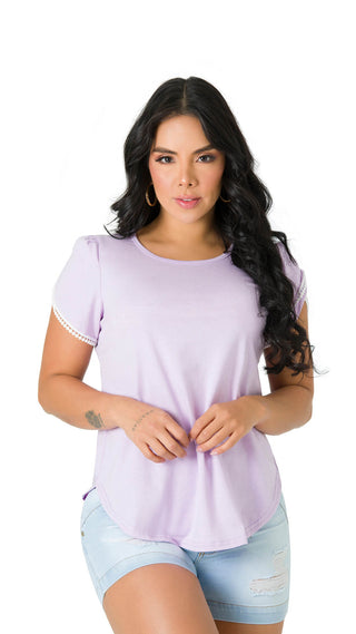 Blusa Casual 4B6296B - Lila
