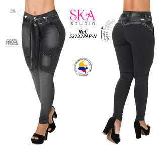  Jeans Levantacola 52737PAP-N	 - Gris