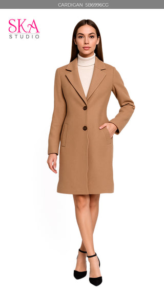 Cardigan Manga Larga 5B6996CG - Cafe