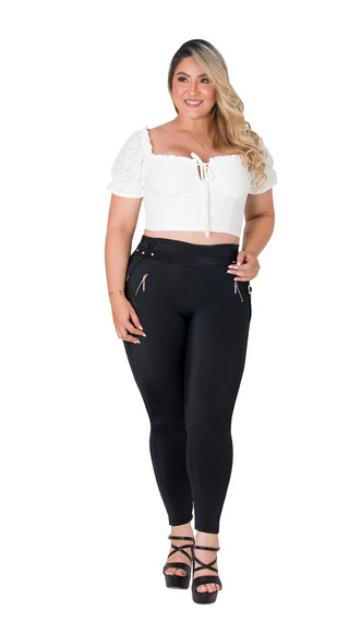 Leggings Levantacola Faja Interna 5L828BPCT-N - Negro