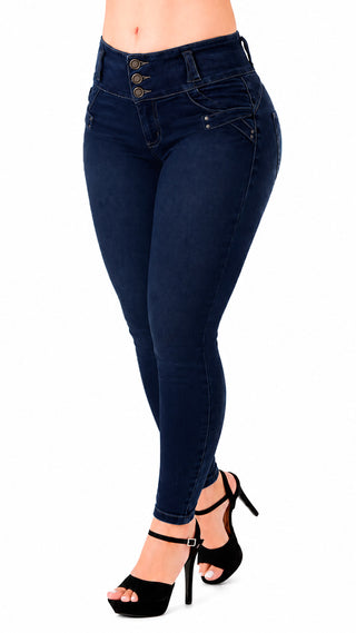 Jeans Moda Levantacola 52800PAP-B - Azul