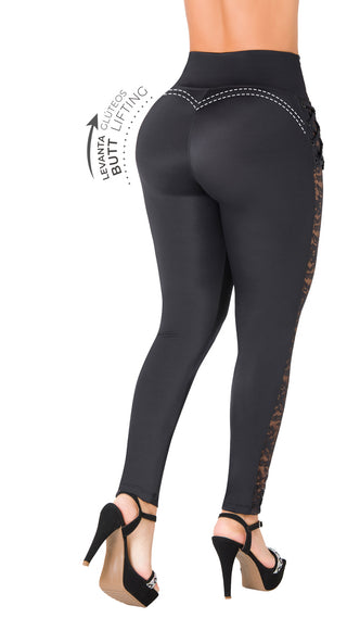 Leggings LevantaCola Pretina Control Secret Love 2L879BPCT-N - Negro