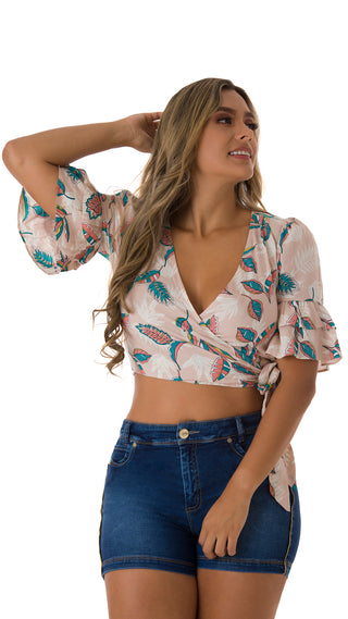 Blusa Manga 3 qtr 2B4336C - Estampado