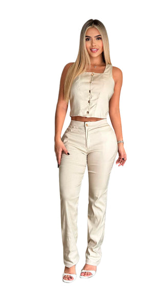 Conjunto Pantalon 5V7052LMX - Beige