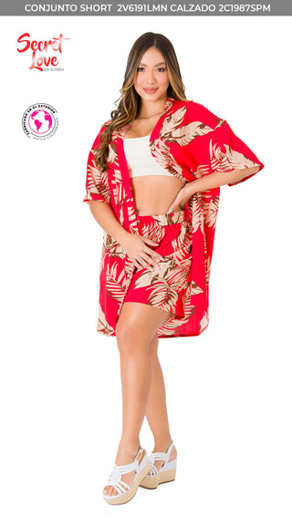 Conjunto Short 2V6191LMN - Estampado