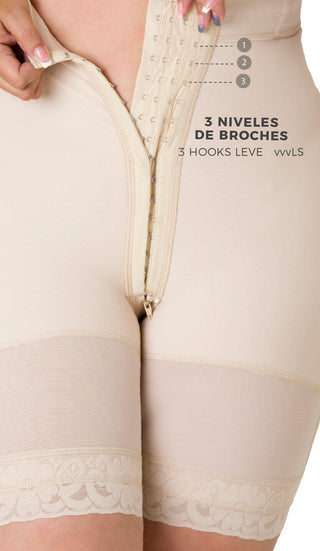 Short Reloj De Arena Tiro Super-Alto 5F270SHTA - Beige