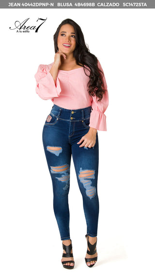 Blusa Mangas Con Fruncidos 4B4698B - Rosa