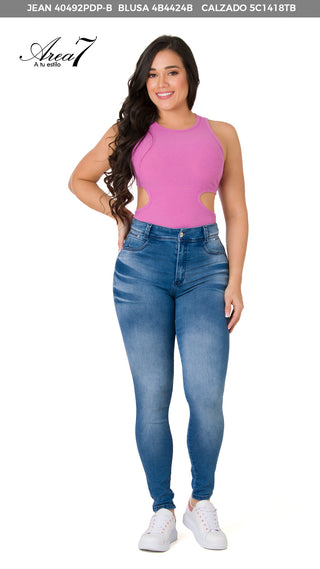 Blusa sin Manga 4B4424B - Morado