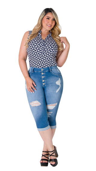 Capri Levanta Cola Ska 52543DCAPD-B - Azul Medio