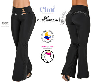 Leggings control abdomen 7L1003BPCC-N - Negro