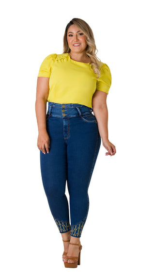 Blusa Con Detalle Entrelazado 5B5353B - Verde