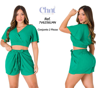 Conjunto Short 7V6256LMN - Verde