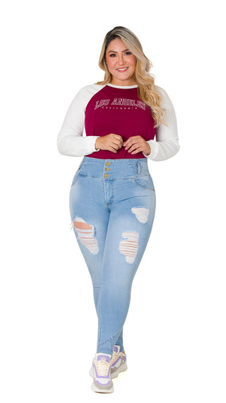 Sueter Casual Bicolor 5B5985S - Multicolor