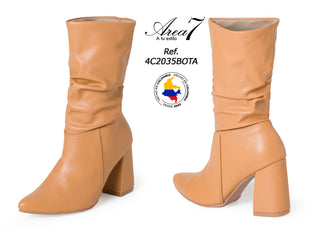 Botas Tacón Medio 4C2035BOTA - Camel