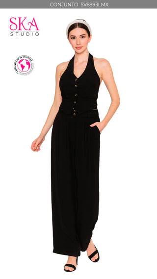 Set Blusa y Pantalón 5V6893LMX - Negro