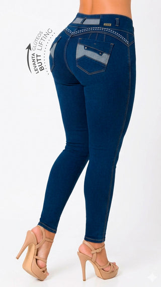 Jeans Moda Levantacola 52794PNP-B - Azul