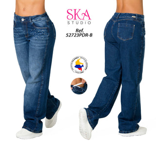 Jeans Rigido Levantacola 52723PDR-B	 - Azul Oscuro