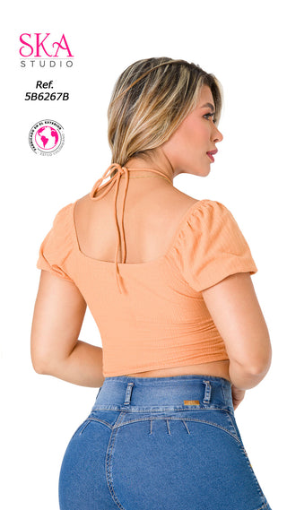 Blusa Casual  5B6267B - Camel
