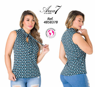 Blusa Sin Manga 4B5837B - Estampado