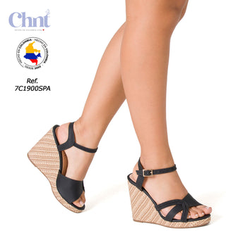 Plataforma Sintetico 7C1900SPA - Negro
