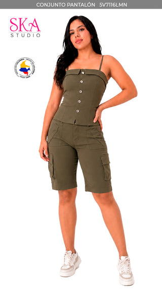 Conjunto Cargo  5V7116LMN - Verde Militar