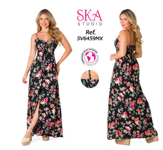 Vestido Maxi Floral 5V6459MX - Estampado