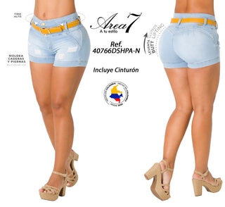 Short Con Cinturon Incluido 40766DSHPA-N - Azul Claro